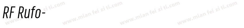RF Rufo字体转换